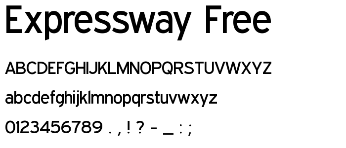 Expressway Free font